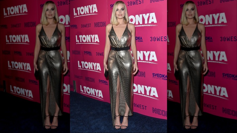 Margot Robbie's Versace gown