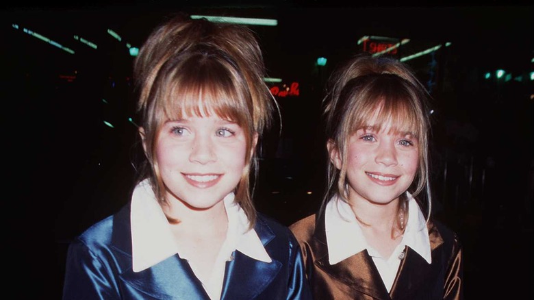 Olsen twins in satin