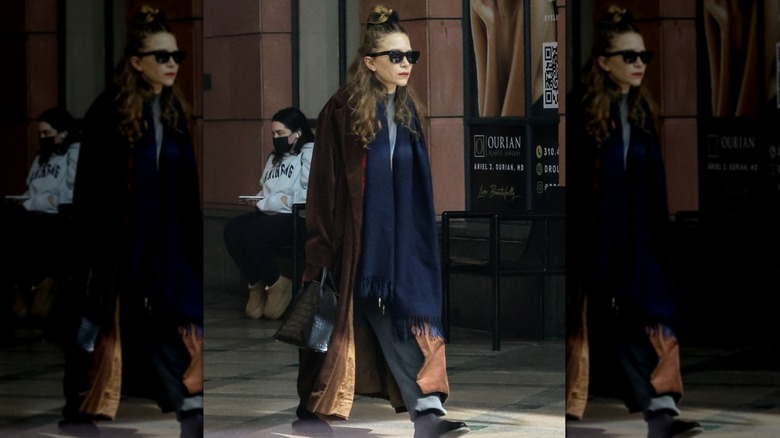 Mary-Kate Olsen walking