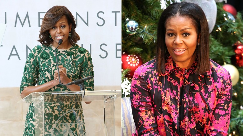 Michelle Obama in bold prints