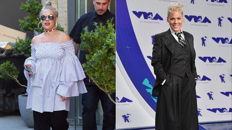 Singer Pink's fashion evolution