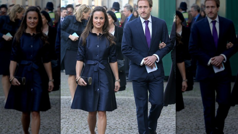 Pippa Middleton in black dress