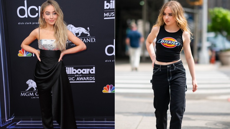 Sabrina Carpenter with red-carpet and street style