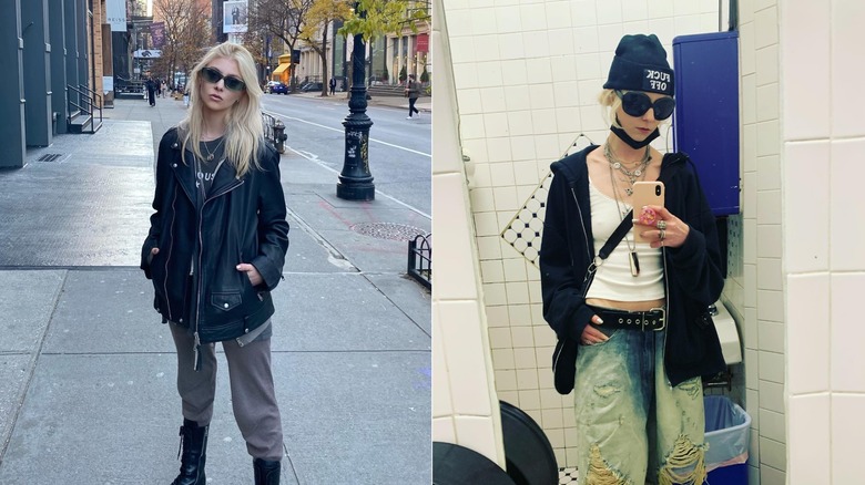 Taylor Momsen with laidback city style