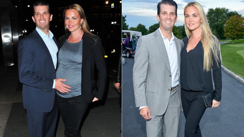 Vanessa Trump with husband Donald Trump Jr., both smiling