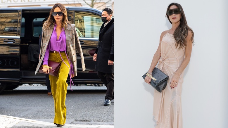Victoria Beckham's colorful style