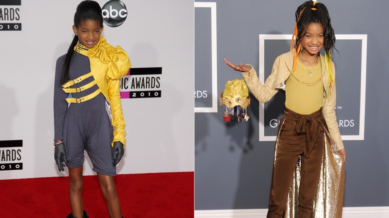 Willow Smith at red carpet events in the early 2010s.