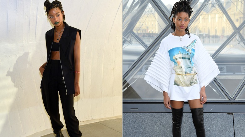 Willow Smith's fashion week style in 2019.