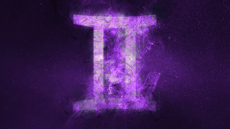 Purple Gemini symbol 