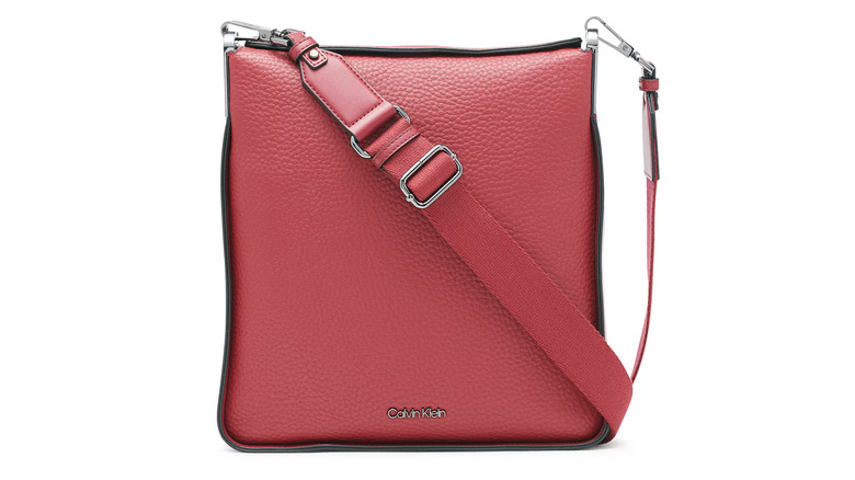 Red Calvin Klein cross-body bag