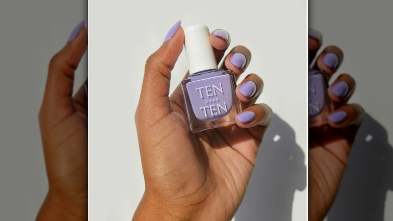 Lavender nail polish