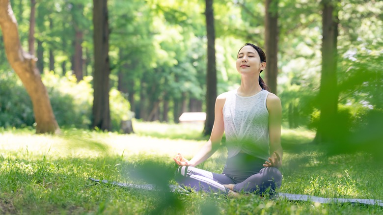 Outdoor yoga