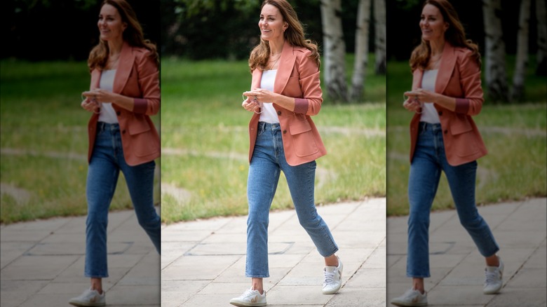 Kate Middleton wearing Veja sneakers