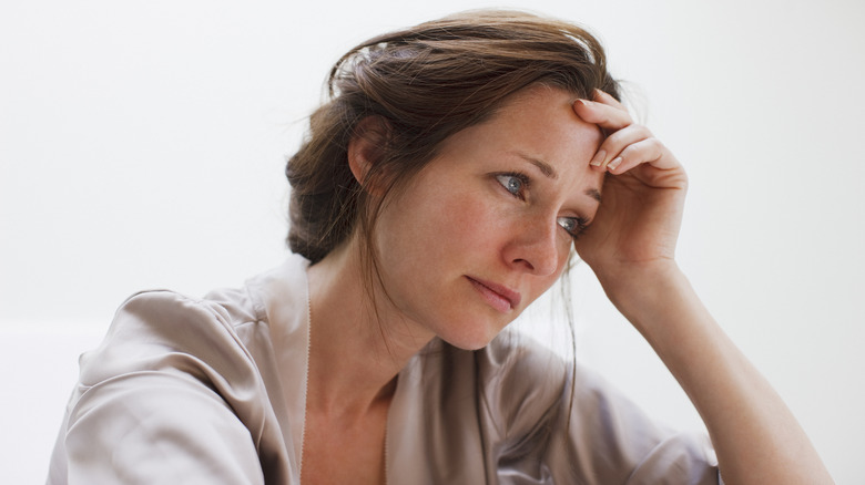 Woman struggles with worry