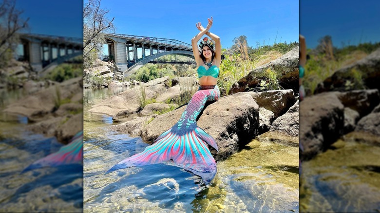 woman dressed as mermaid