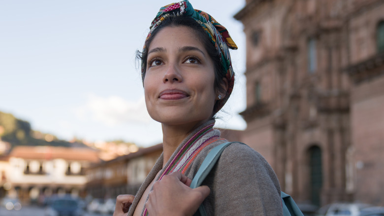 woman traveling