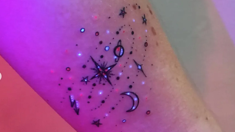 uv light celestial tattoo
