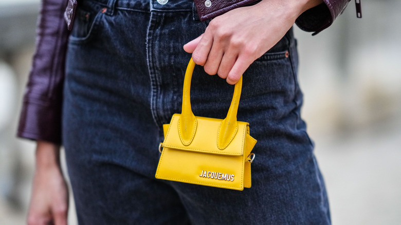 yellow mini jacquemus purse