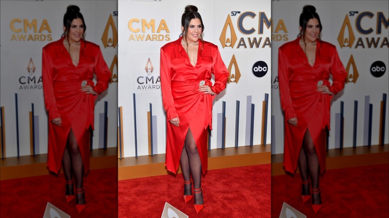 Hillary Scott of Lady A at the 57th CMA Awards