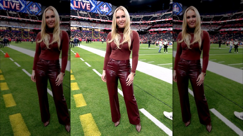 Lindsey Vonn at the 2024 Super Bowl