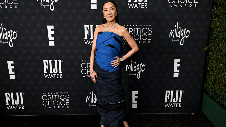 Michelle Yeoh on the red carpet for the Critics Choice Awards