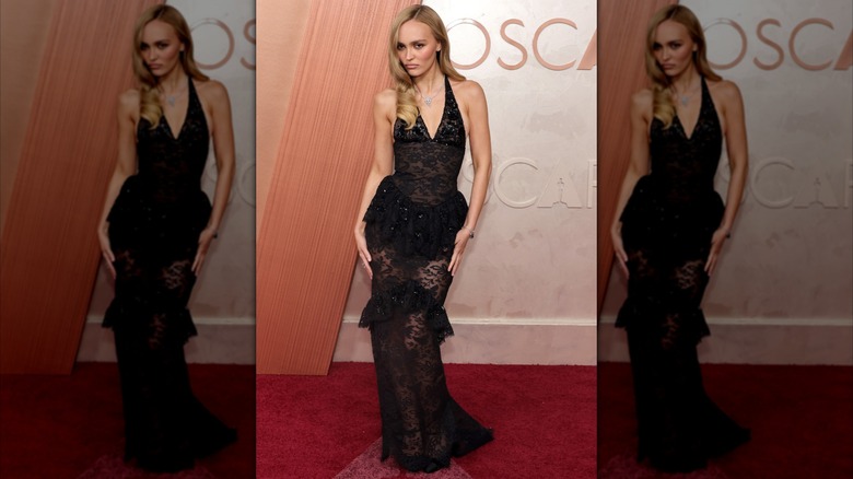 Lily-Rose Depp at the 2025 Oscars