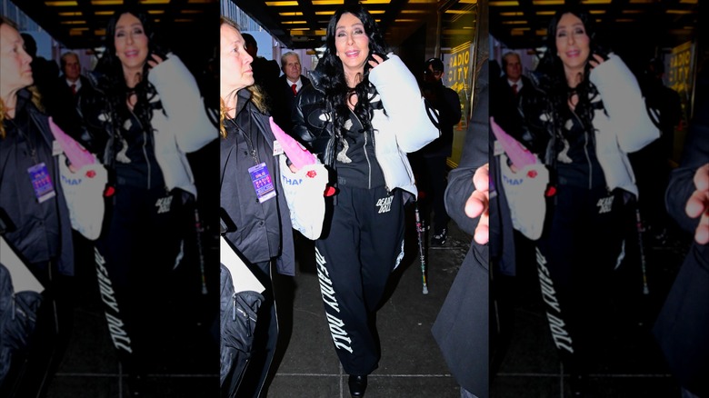 Cher photographed on Valentine's Day 2025 in New York City.