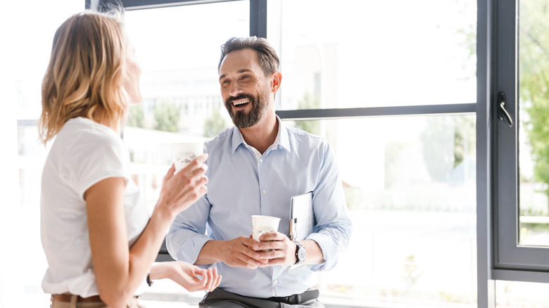 couple drinking coffee