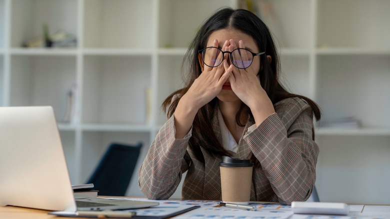 woman feeling emotional