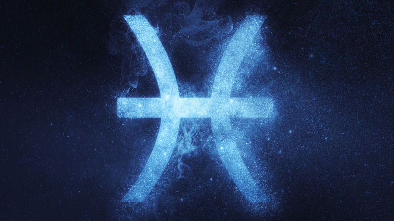 Blue Pisces symbol