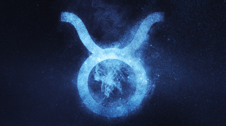Blue Taurus symbol