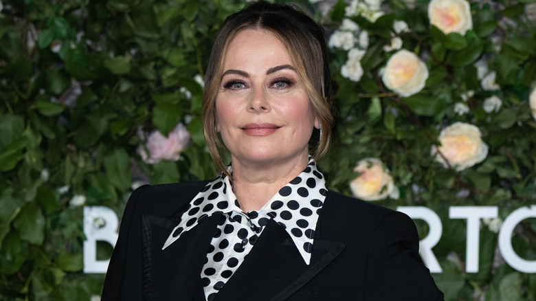 Polly Walker polka dot shirt