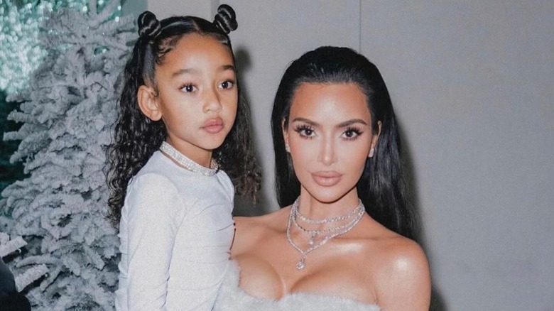 Kim Kardashian and daughter Chicago