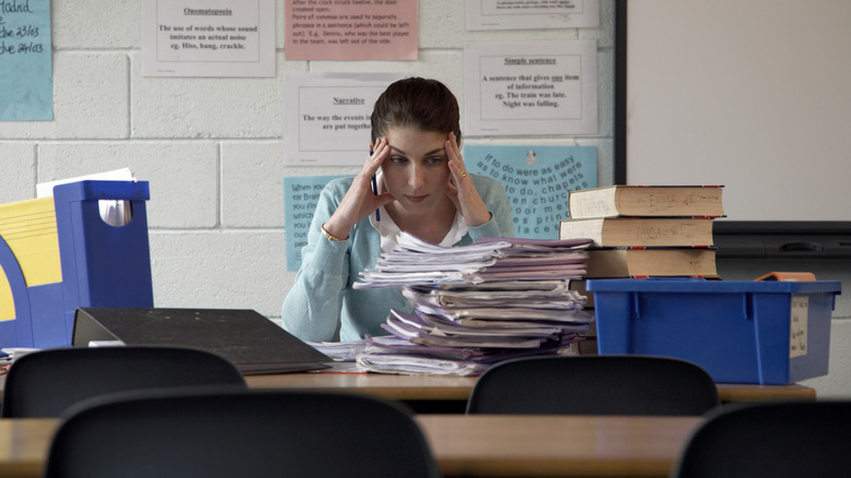 woman feeling stressed