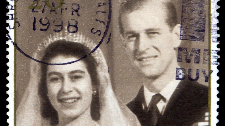 Philip and Elizabeth, a newly married couple 