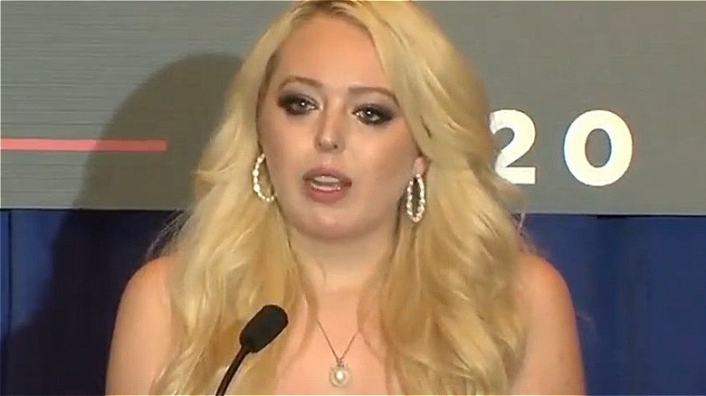 Tiffany Trump giving a speech in October 2020