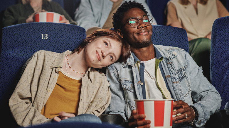 couple on movie date