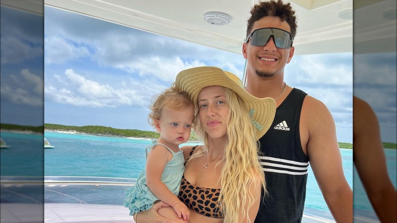 Brittany Mahomes with family