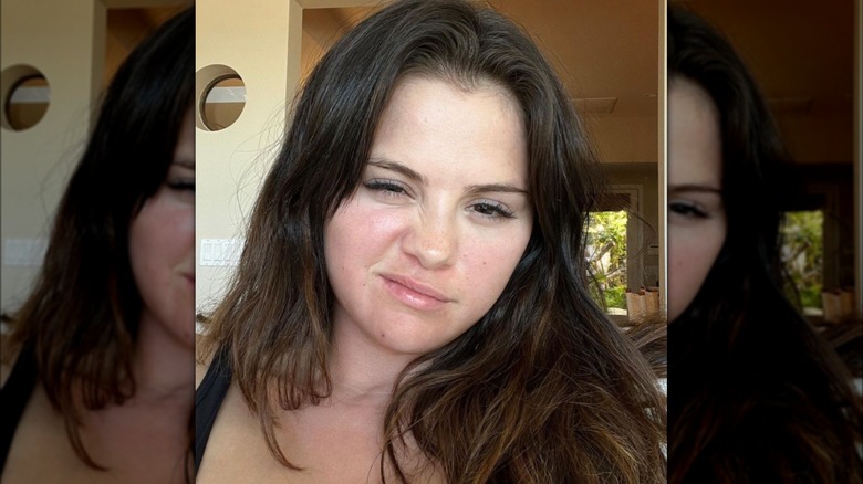 Selena Gomez scrunching face