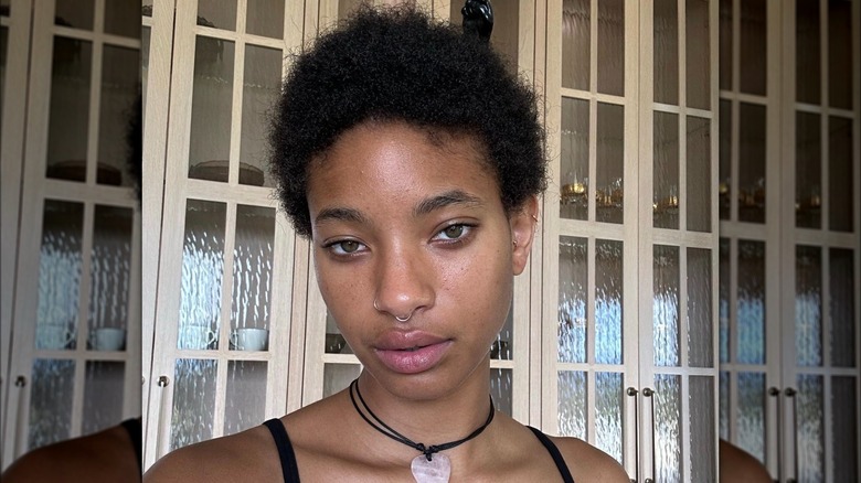 Willow Smith selfie with longer hair