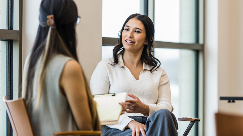 Woman in therapy session