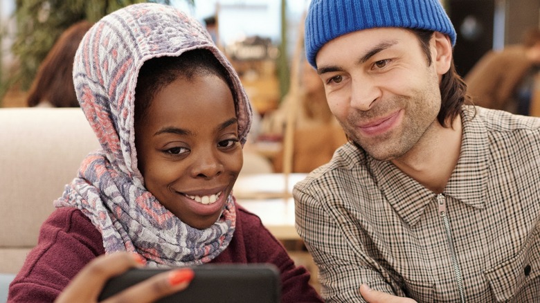 couple taking selfie