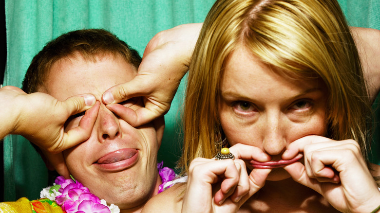 couple in photo booth