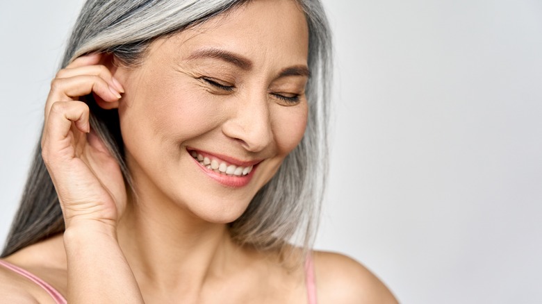 Older woman happy and smiling