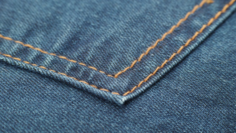 stitching on jeans