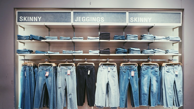 jeans inside a store