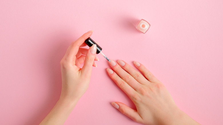 nails being painted