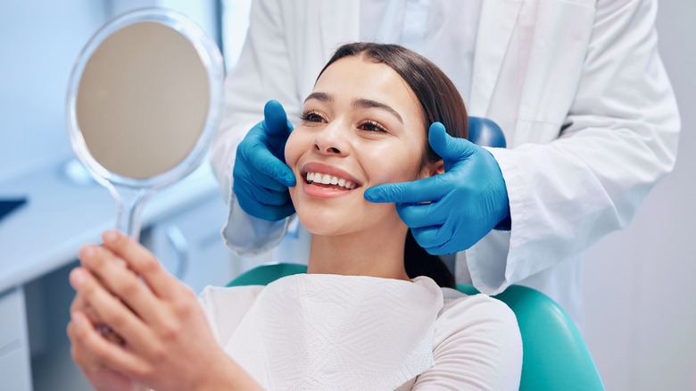 woman at the dentist