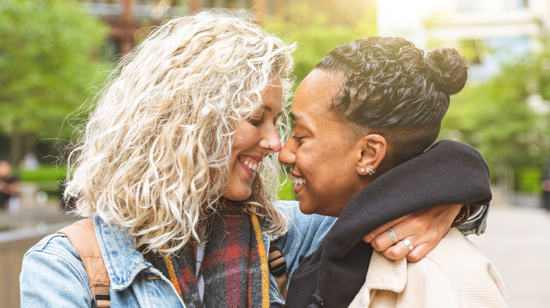 couple embracing