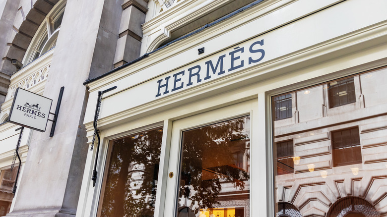 outside of Hermes store